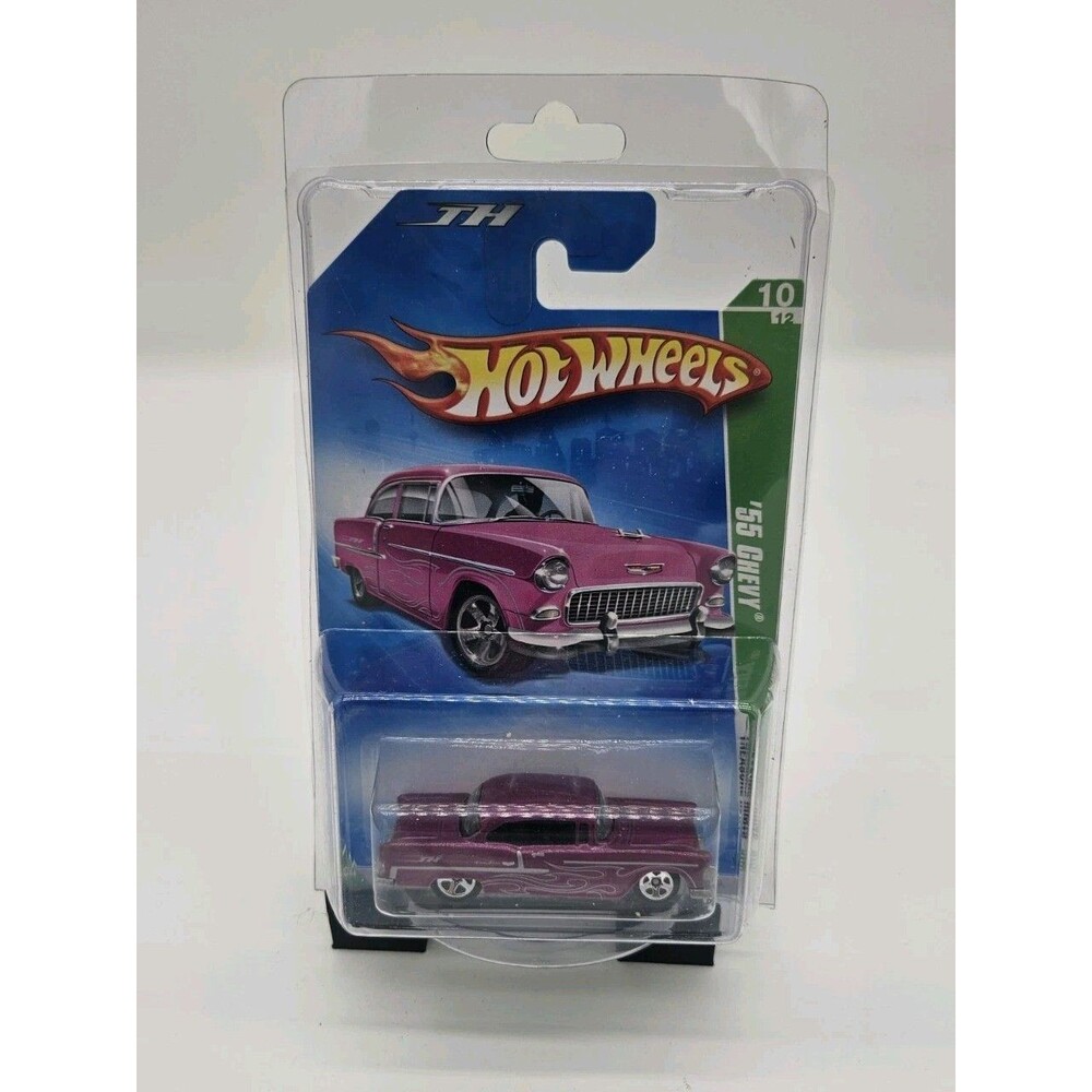 Hot Wheels 2009 Treasure Hunt '55 Chevy #10/12 pink 1:64 Diecast Car